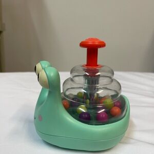 Snail popper toy, b. Baby brand, lights up